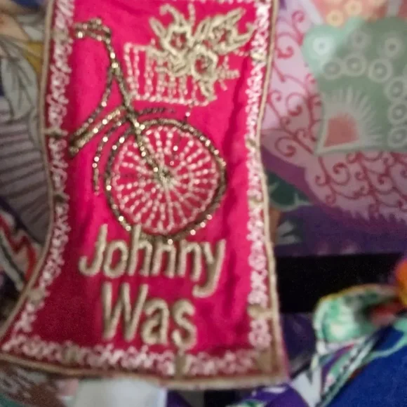 Johnny Was Very Lightweight for Summer : button down Patchwork Floral Print : - Picture 4 of 5